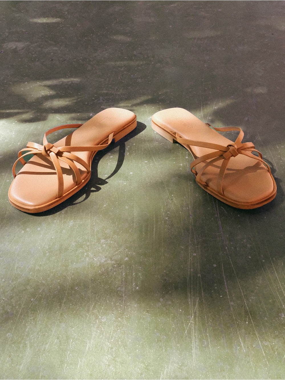 Flattered Mimosa Leather Cognac Sandals, 38 NWOB